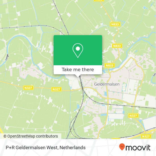 P+R Geldermalsen West map