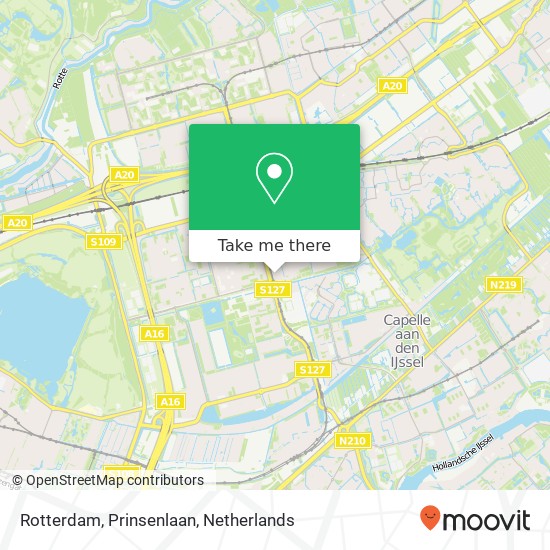 Rotterdam, Prinsenlaan map