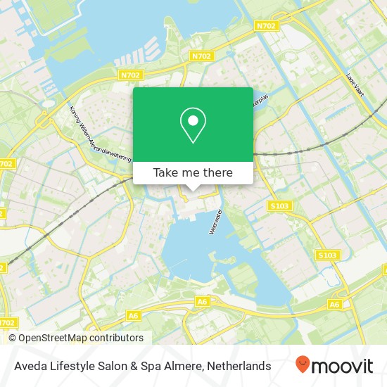 Aveda Lifestyle Salon & Spa Almere map