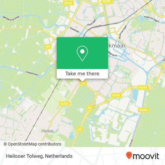 Heilooer Tolweg Karte