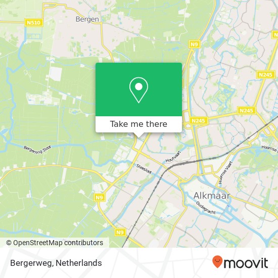 Bergerweg map