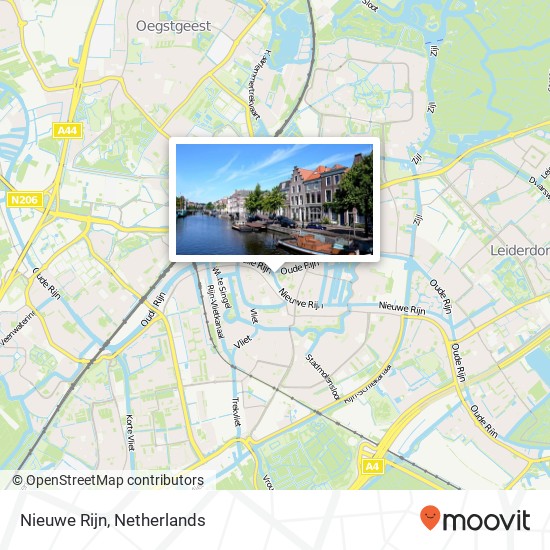 Nieuwe Rijn map