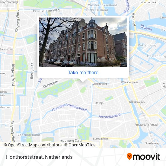 Honthorststraat map