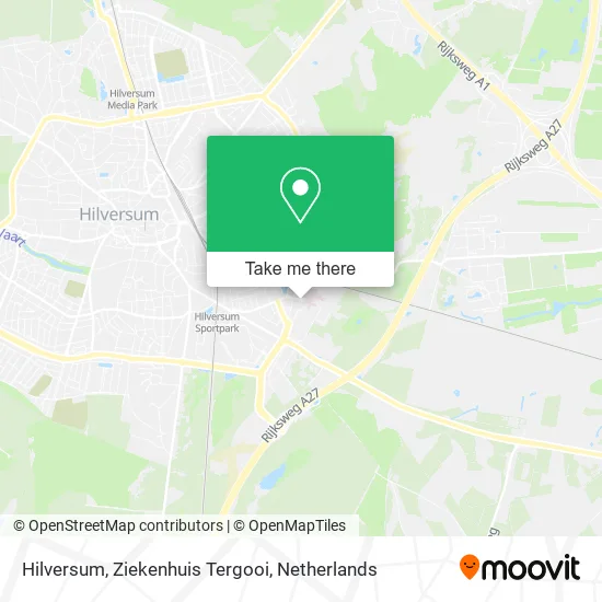 Hilversum, Ziekenhuis Tergooi map