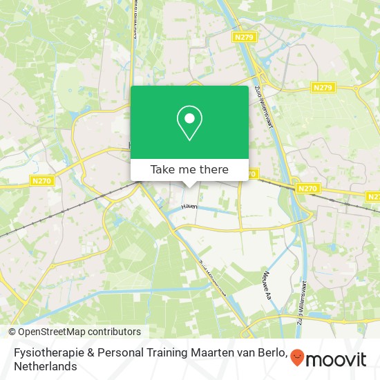 Fysiotherapie & Personal Training Maarten van Berlo map