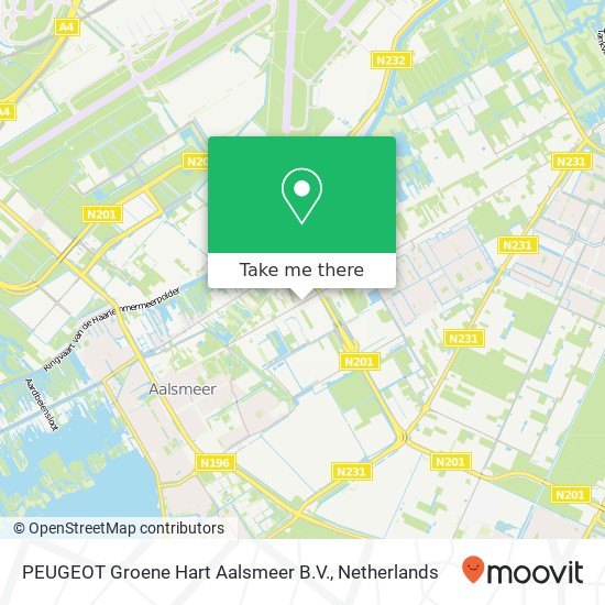 PEUGEOT Groene Hart Aalsmeer B.V. map
