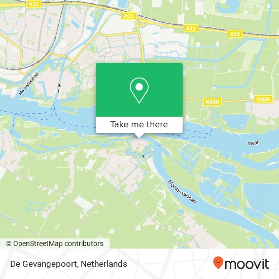 De Gevangepoort map