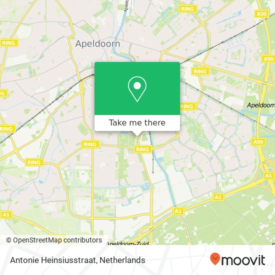 Antonie Heinsiusstraat map