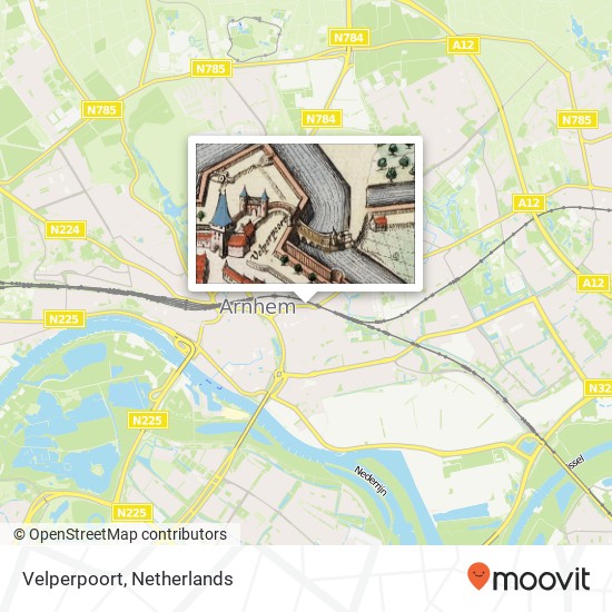 Velperpoort map