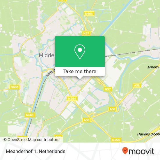 Meanderhof 1 Karte