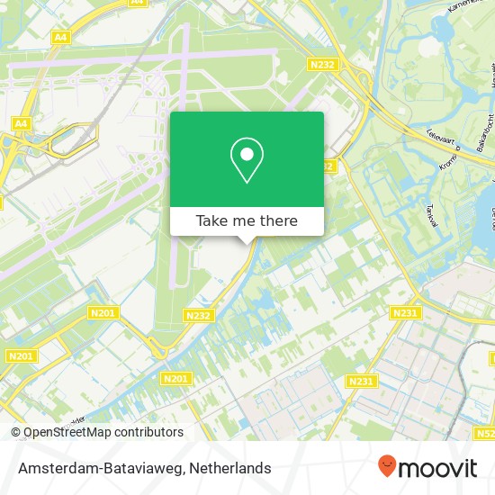 Amsterdam-Bataviaweg Karte