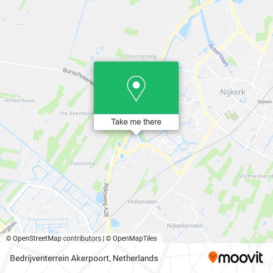 Bedrijventerrein Akerpoort Karte