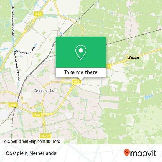 Oostplein map