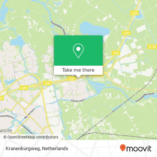 Kranenburgweg Karte