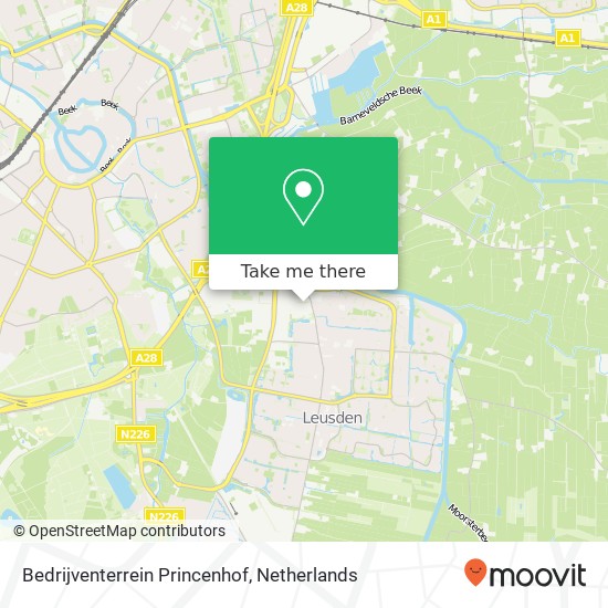 Bedrijventerrein Princenhof map