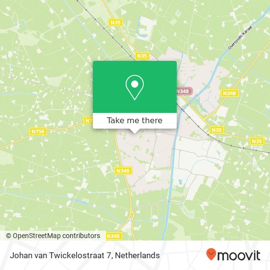 Johan van Twickelostraat 7 Karte