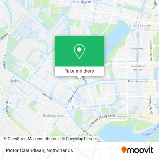 Pieter Calandlaan map