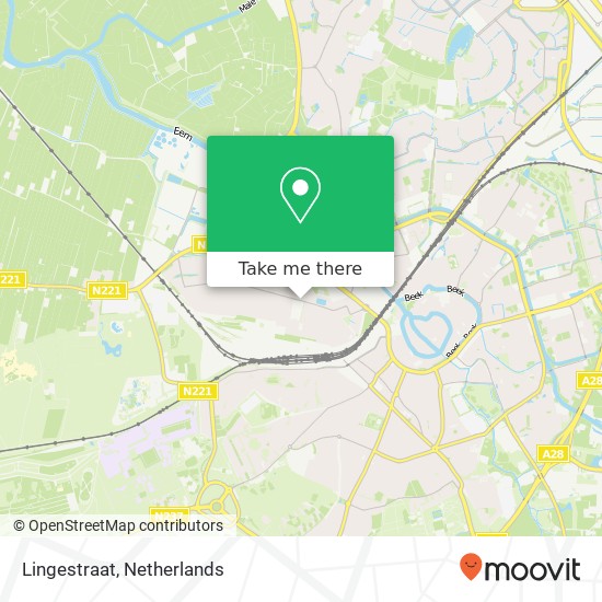 Lingestraat map