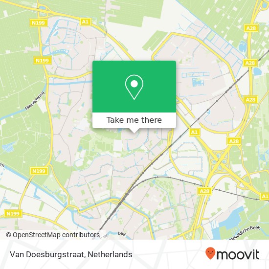 Van Doesburgstraat Karte