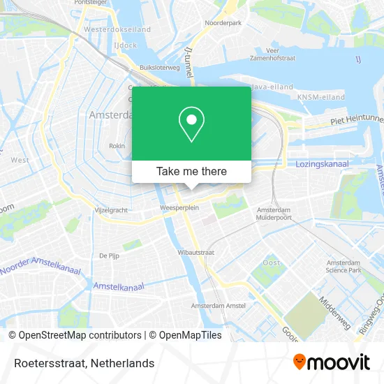 Roetersstraat Karte