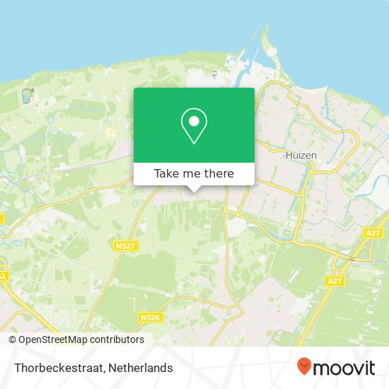 Thorbeckestraat Karte