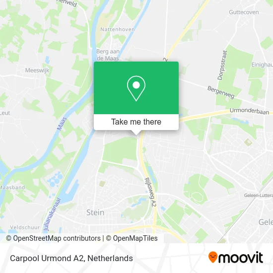 Carpool Urmond A2 map
