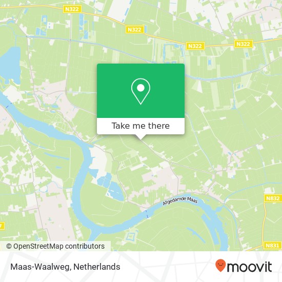 Maas-Waalweg map