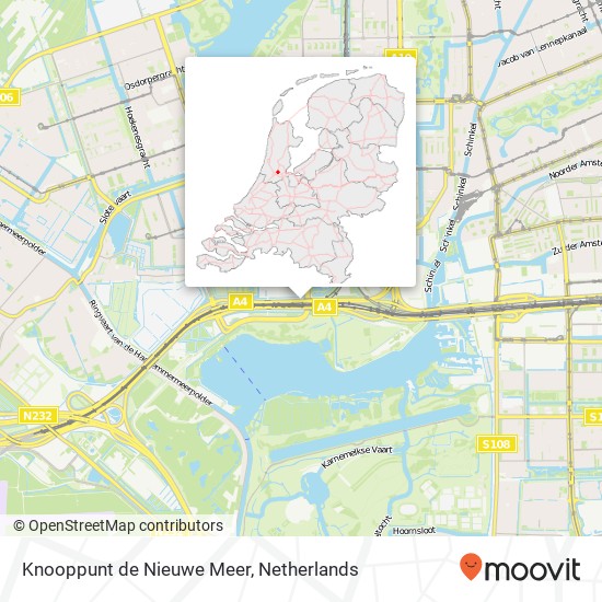 Knooppunt de Nieuwe Meer Karte