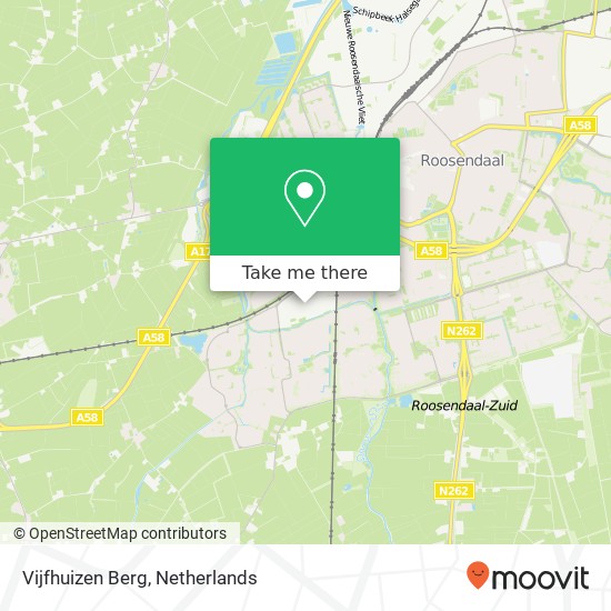 Vijfhuizen Berg map