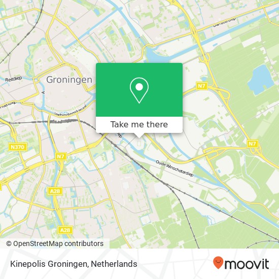 Kinepolis Groningen map