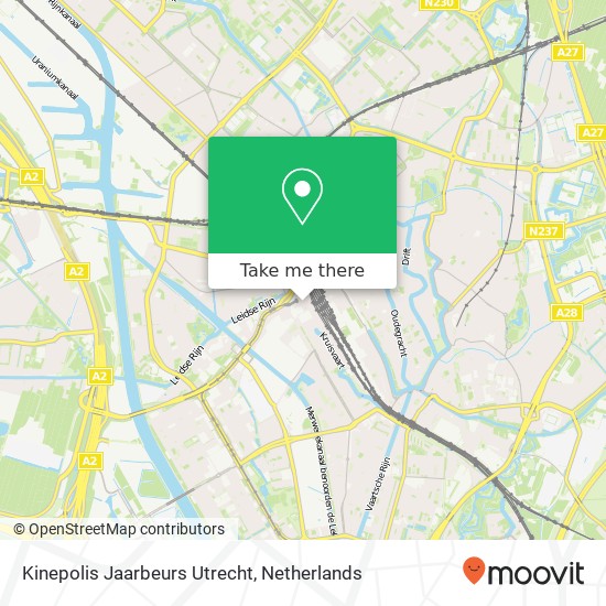 Kinepolis Jaarbeurs Utrecht map