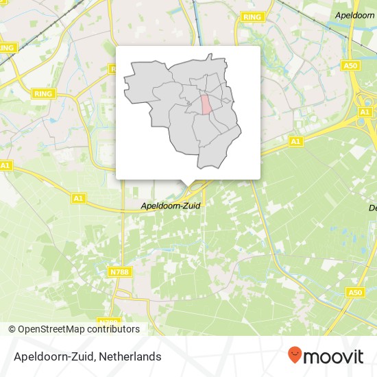 Apeldoorn-Zuid map