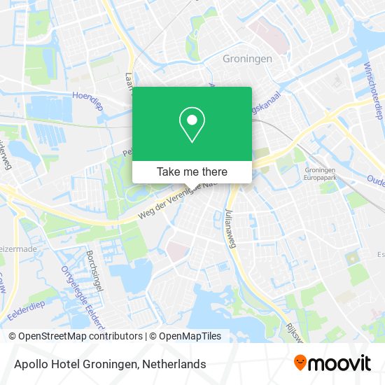 Apollo Hotel Groningen map