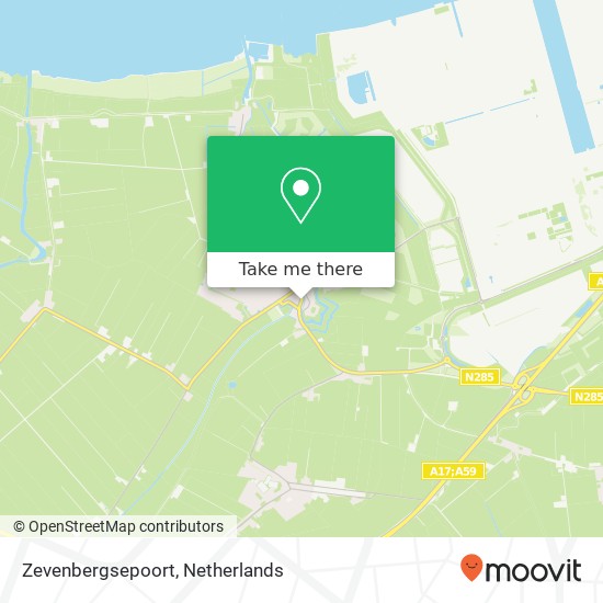 Zevenbergsepoort map