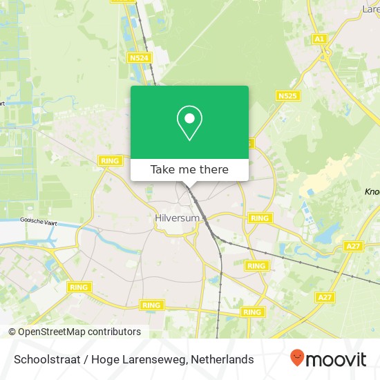 Schoolstraat / Hoge Larenseweg map