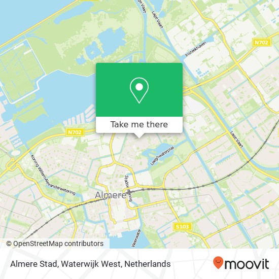 Almere Stad, Waterwijk West map