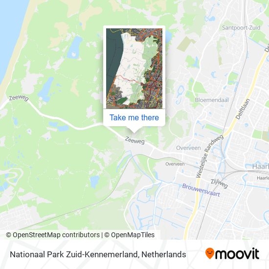 Nationaal Park Zuid-Kennemerland map