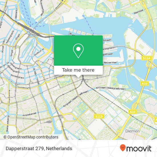 Dapperstraat 279 map