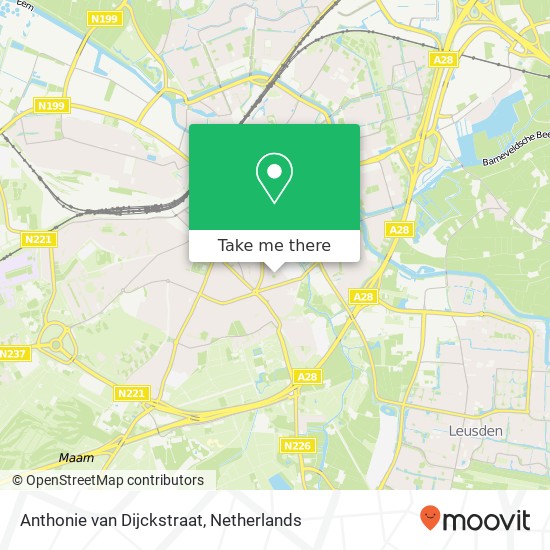 Anthonie van Dijckstraat map