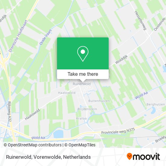 Ruinerwold, Vorenwolde map