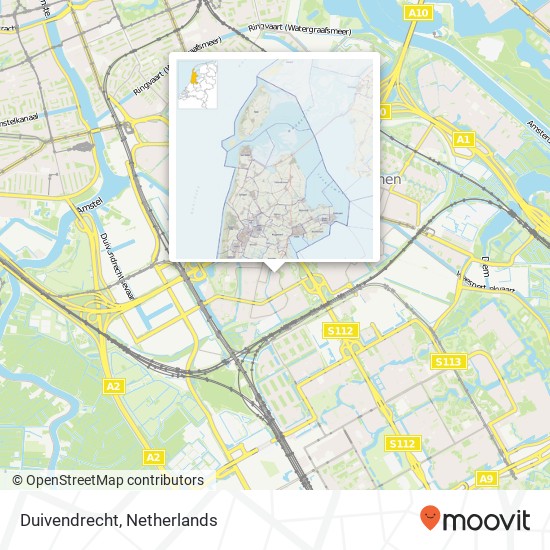 Duivendrecht map