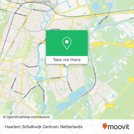 Haarlem, Schalkwijk Centrum Karte