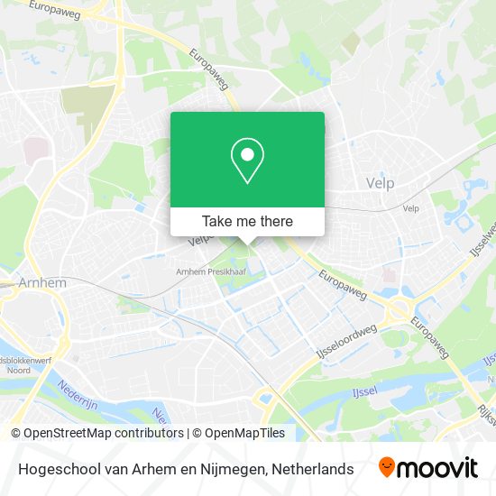 Hogeschool van Arhem en Nijmegen map