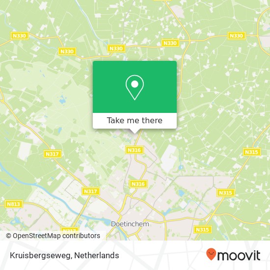 Kruisbergseweg map