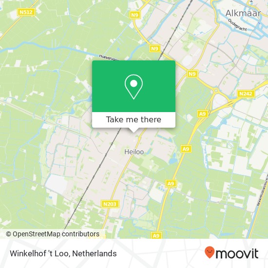 Winkelhof 't Loo map