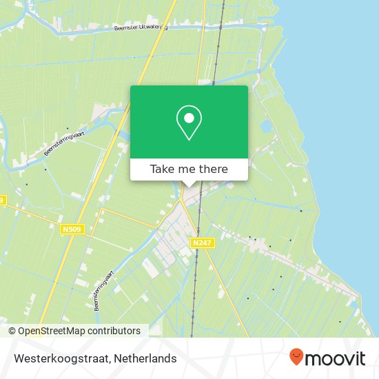 Westerkoogstraat map