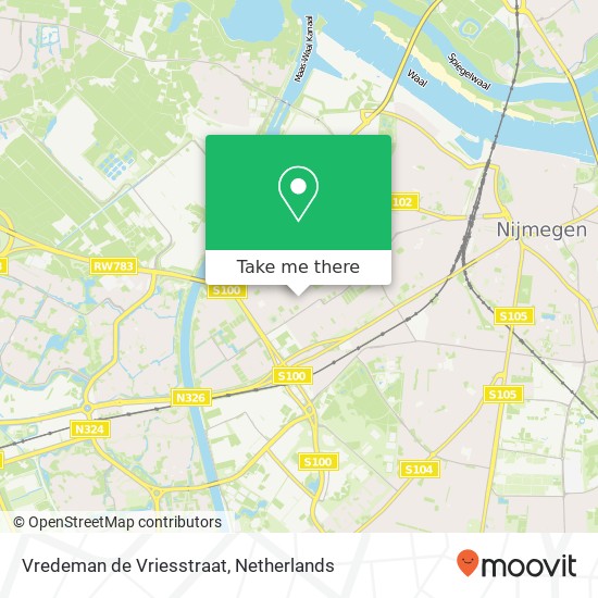 Vredeman de Vriesstraat map