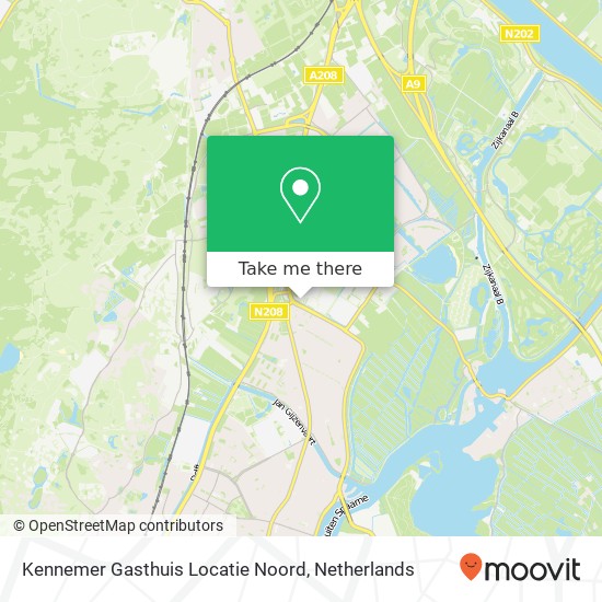 Kennemer Gasthuis Locatie Noord map