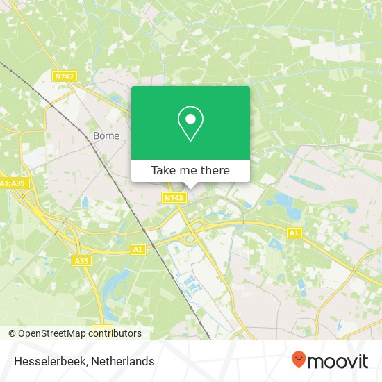 Hesselerbeek map