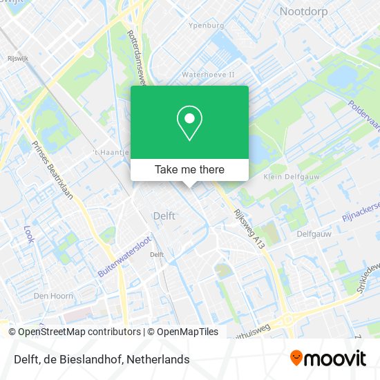 Delft, de Bieslandhof Karte